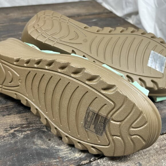 Skechers Teal Suede Parallel Stylin leather Wedge Sandals Women's Size 11 - Picture 2 of 8